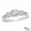 Thumbnail Image 1 of 1 CT. T.W. Diamond Past Present Future® Engagement Ring in 14K White Gold