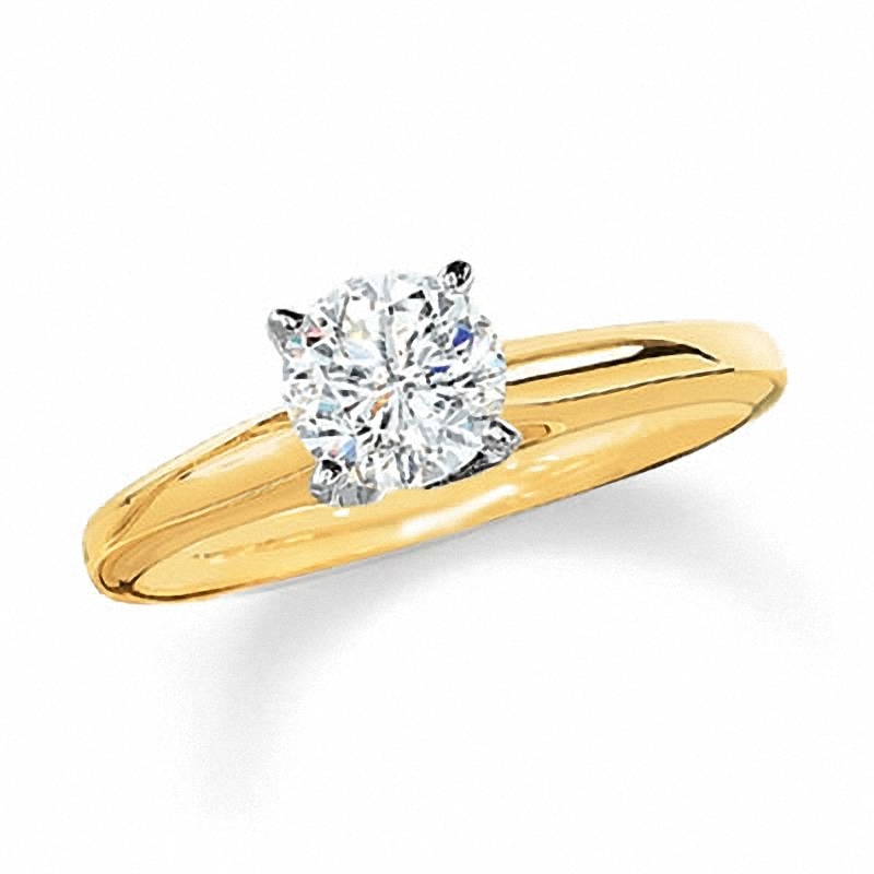 Main Image 1 of 1 CT. T.W. Certified Diamond Solitaire Engagement Ring in 14K Gold