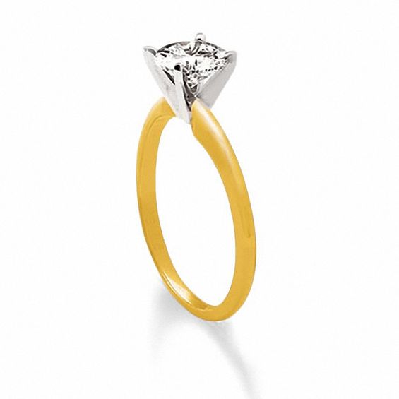 1 CT. T.w. Certified Diamond Solitaire Engagement Ring in 14K Gold