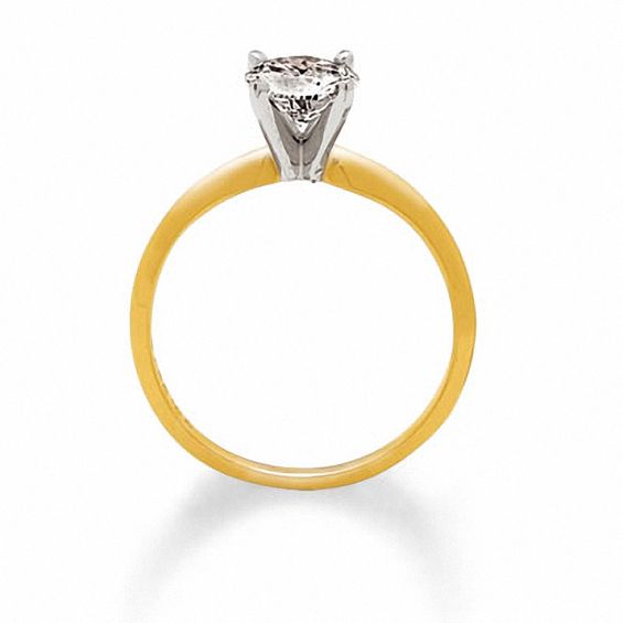 1 CT. T.w. Certified Diamond Solitaire Engagement Ring in 14K Gold