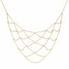 Thumbnail Image 1 of 14K Gold Diamond Cut Beaded Drop Necklace