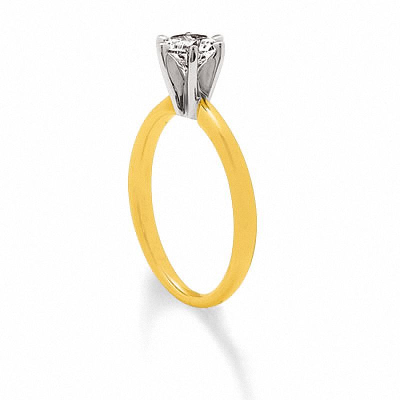 Main Image 2 of 3/4 CT. Diamond Solitaire Engagement Ring in 14K Gold