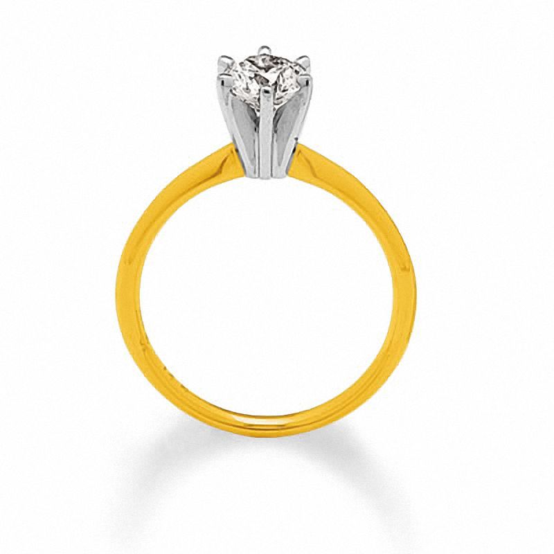 Main Image 3 of 3/4 CT. Diamond Solitaire Engagement Ring in 14K Gold