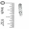 Thumbnail Image 1 of 1/4 CT. T.W. Diamond Huggie Hoop Earrings in 10K White Gold