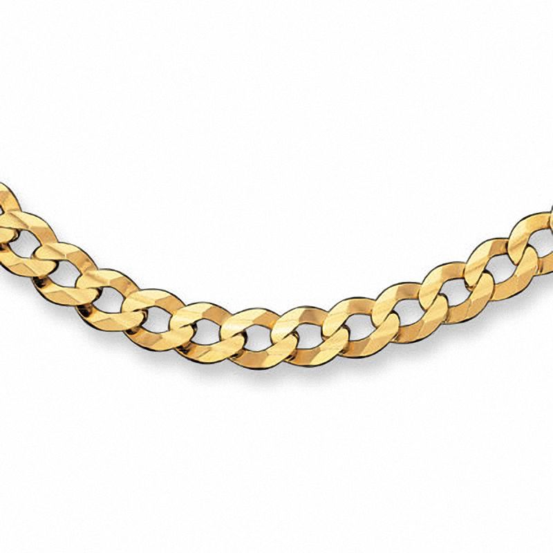 Main Image 1 of 6.7mm Curb Link Chain Necklace in 10K Gold - 20"