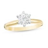 Thumbnail Image 1 of 1 CT. Certified Diamond Solitaire Engagement Ring in 14K Gold (I/I2)