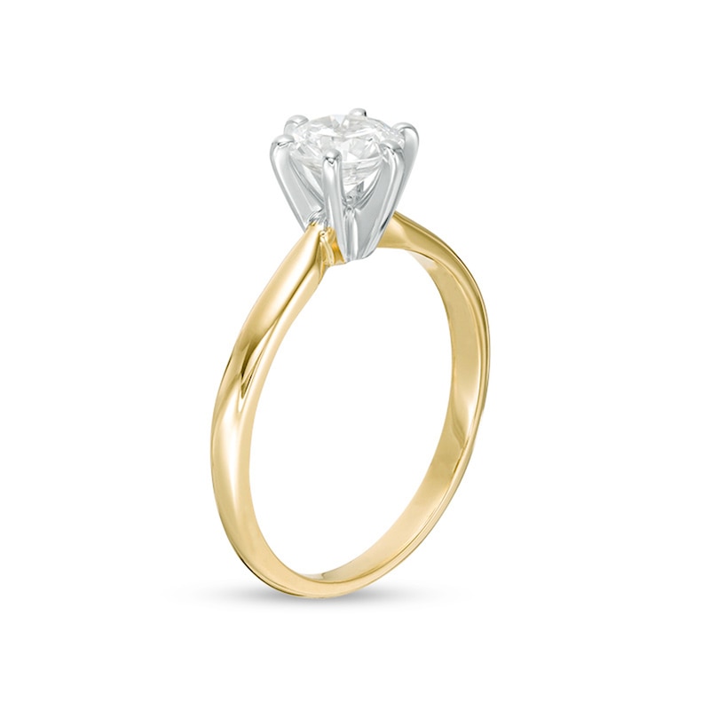 1 CT. Certified Diamond Solitaire Engagement Ring in 14K Gold (I/I2)