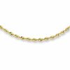 Thumbnail Image 1 of 1.5mm Diamond-Cut Classic Rope Chain Necklace in 14K Gold