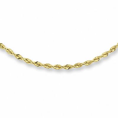 Classic Rope Chain Necklace in 14K Gold 