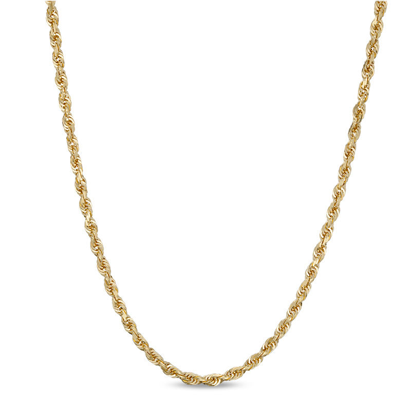 Main Image 1 of 2.0mm Diamond-Cut Rope Chain Necklace in 14K Gold - 20"