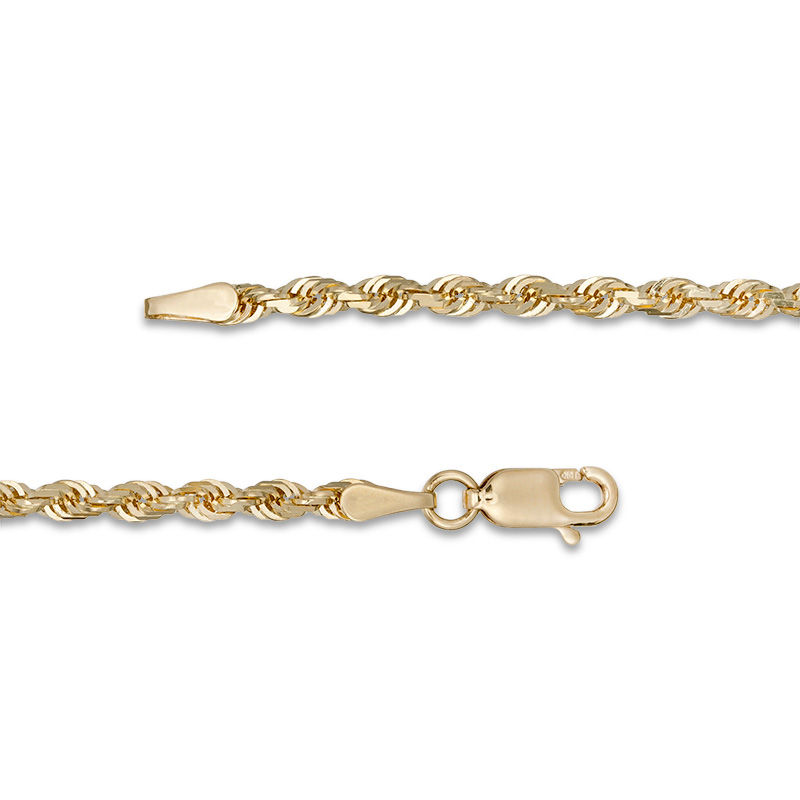 Main Image 3 of 2.0mm Diamond-Cut Rope Chain Necklace in 14K Gold - 20"