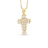 Thumbnail Image 1 of 1/4 CT. T.W. Diamond Cross Pendant in 14K Gold