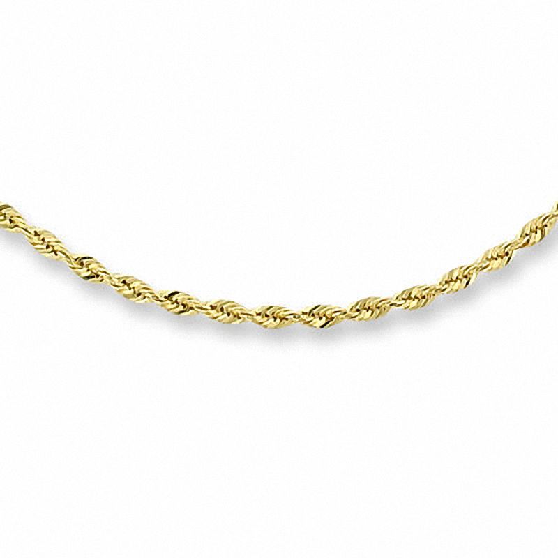 1.5mm Classic Rope Chain Necklace in 14K Gold - 18"