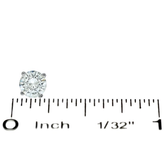3/4 CT. T.w. Diamond Solitaire Stud Earrings in 14K White Gold (I/I1)