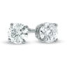 Thumbnail Image 1 of 1/2 CT. T.W. Diamond Solitaire Stud Earrings in 14K White Gold (I/I1)