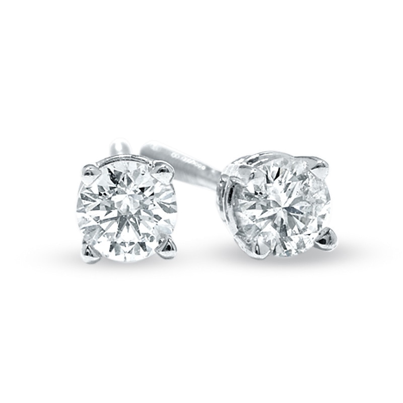 1/3 ctw 14k White Gold Diamond Stud Earrings