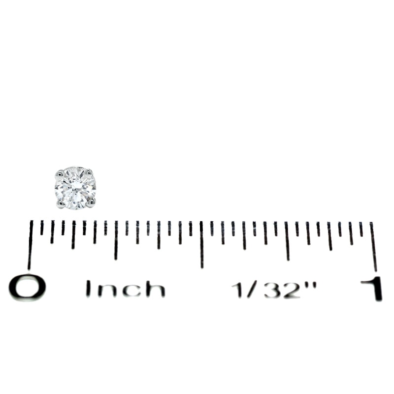 1/4 CT. T.W. Diamond Solitaire Stud Earrings in 14K White Gold (I/I1)