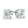 Thumbnail Image 0 of 1 CT. T.W. Diamond Solitaire Stud Earrings in 14K White Gold (I/I1)