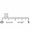 Thumbnail Image 2 of 1/2 CT. T.W. Princess-Cut Diamond Solitaire Stud Earrings in 14K White Gold (I/I1)