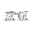 Thumbnail Image 0 of 1/4 CT. T.W. Princess-Cut Diamond Solitaire Stud Earrings in 14K White Gold (I/I1)