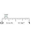 Thumbnail Image 2 of 1/4 CT. T.W. Princess-Cut Diamond Solitaire Stud Earrings in 14K White Gold (I/I1)