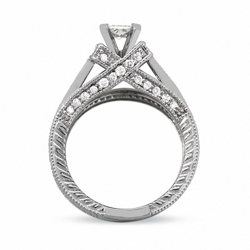 Main Image 4 of 1-1/4 CT. Certified Diamond Solitaire Engagement Ring in 14K Gold