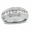 Thumbnail Image 0 of Men's 1 CT. T.W. Diamond Milgrain Band in 14K White Gold