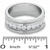 Thumbnail Image 2 of Men's 1 CT. T.W. Diamond Milgrain Band in 14K White Gold