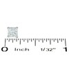 Thumbnail Image 2 of 3/4 CT. T.W. Certified Princess-Cut Diamond Solitaire Stud Earrings in 14K White Gold