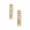 Thumbnail Image 0 of 1/4 CT. T.W. Diamond Huggie Hoop Earrings in 10K Gold