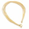 Thumbnail Image 1 of 1/5 CT. T.W. Diamond Eight Strand Mesh Necklace in 14K Gold - 17"