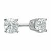 1/2 CT. T.w. Diamond Solitaire Stud Earrings In 14K White Gold