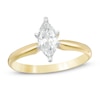 Thumbnail Image 0 of 1 CT. Certified Marquise Diamond Solitaire Engagement Ring in 14K Gold (I/I2)