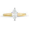 Thumbnail Image 5 of 1 CT. Certified Marquise Diamond Solitaire Engagement Ring in 14K Gold (I/I2)
