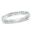 Thumbnail Image 1 of 1/4 CT. T.W. Princess-Cut Diamond Wedding Band in 14K White Gold