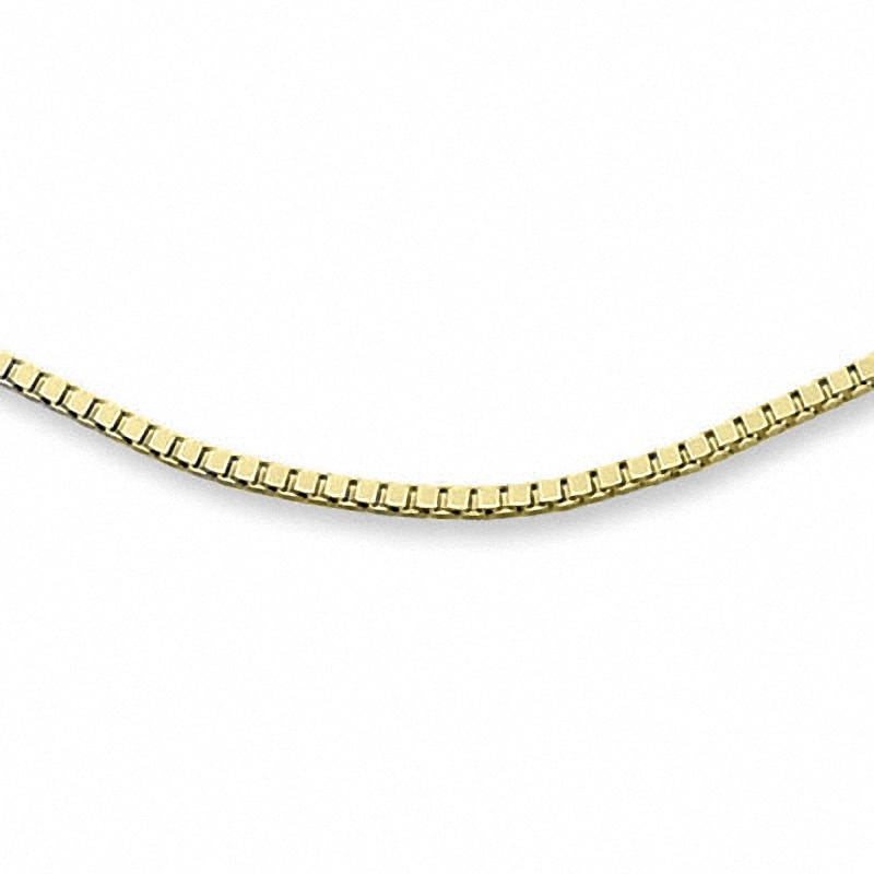 Ladies' 0.70mm Box Chain Necklace in 14K Gold - 20"