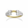 Thumbnail Image 1 of 1/2 CT. T.W. Diamond Solitaire Enhancer in 14K Two-Tone Gold