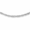Thumbnail Image 0 of Ladies' 1.0mm Singapore Chain Necklace in 14K White Gold - 18"