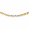 Thumbnail Image 1 of Ladies' 1.2mm Singapore Chain Necklace in 14K Gold - 20"