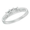 Thumbnail Image 2 of 1/2 CT. T.W. Diamond Past Present Future® Ring in 14K White Gold