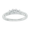 Thumbnail Image 3 of 1 CT. T.W. Princess-Cut Diamond Past Present Future® Engagement Ring in 14K White Gold