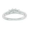 Thumbnail Image 2 of 1 CT. T.W. Princess-Cut Diamond Past Present Future® Engagement Ring in 14K White Gold