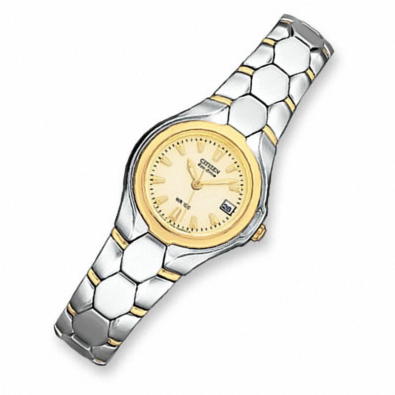 Main Image 1 of Ladies' Citizen Eco-Drive Two-Tone Bracelet Watch (Model: EW0154-53P)