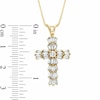 Thumbnail Image 2 of 1 CT. T.W. Baguette Diamond Cross Pendant in 14K Gold