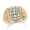 Men's 1 CT. T.w. Diamond Vertical Stripe Ring in 10K Gold