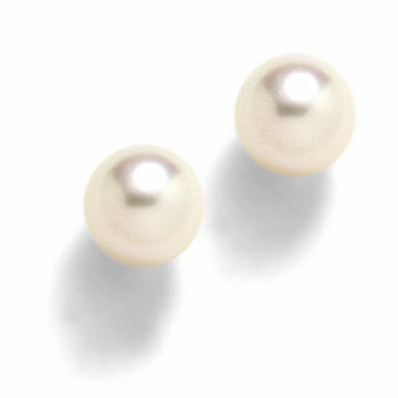 Blue Lagoon® by Mikimoto 7.0-7.5mm Cultured Akoya Pearl Earrings in 14K Gold