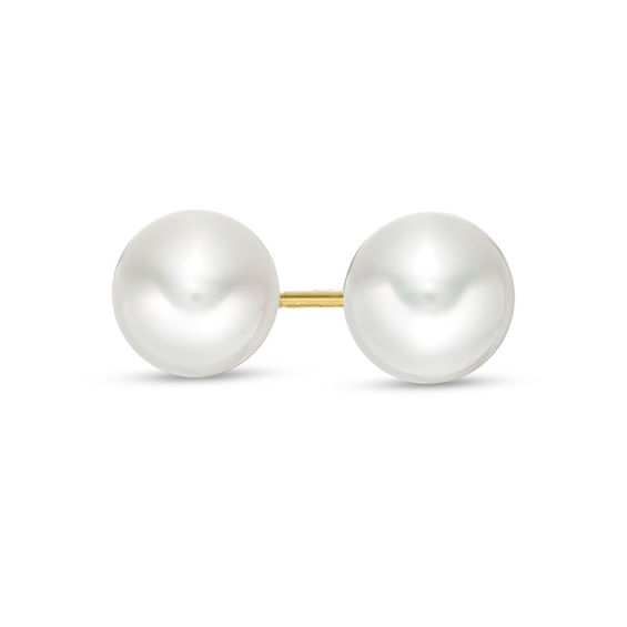 Blue LagoonÂ® by Mikimoto 6.0-6.5mm Akoya Cultured Pearl Earrings in 14K Gold