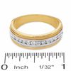 Thumbnail Image 3 of 1/2 CT. T.W. Diamond Channel Milgrain Band in 14K Two-Tone Gold