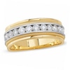 Thumbnail Image 0 of Men's 1 CT. T.W. Diamond Milgrain Band in 14K Two-Tone Gold