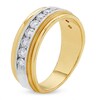 Thumbnail Image 1 of Men's 1 CT. T.W. Diamond Milgrain Band in 14K Two-Tone Gold